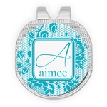 Lace Golf Ball Marker - Hat Clip - Silver
