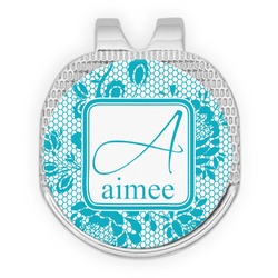 Lace Golf Ball Marker - Hat Clip - Silver