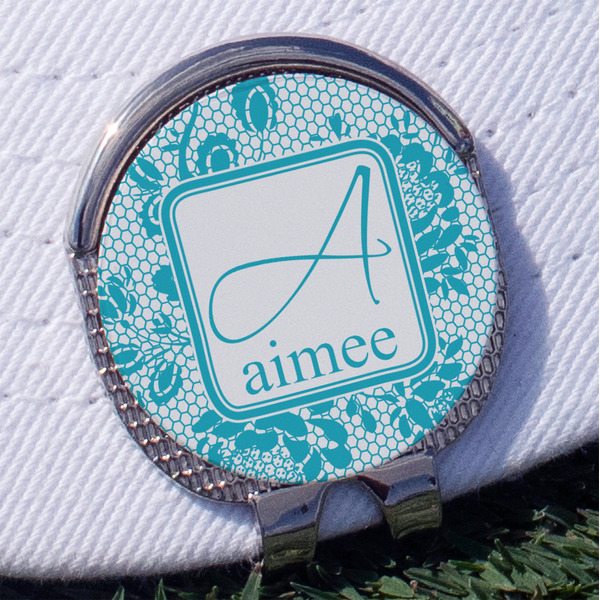 Custom Lace Golf Ball Marker - Hat Clip