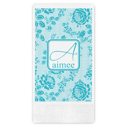 Lace Guest Napkins - Full Color - Embossed Edge (Personalized)