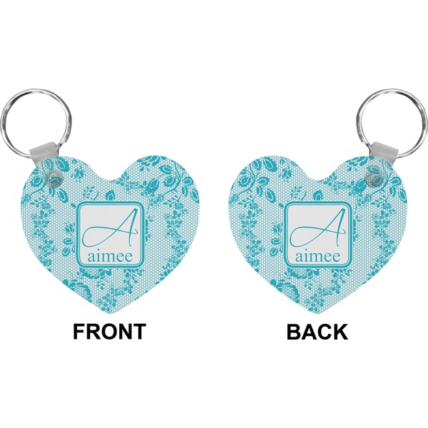 Lace Heart Keychain (Front + Back)