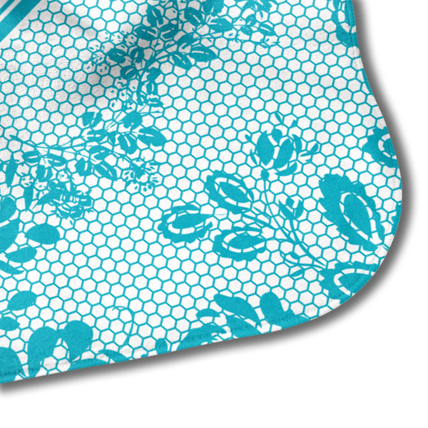 Lace Hooded Baby Towel- Detail Corner