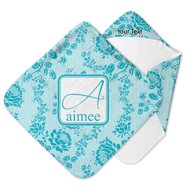 Custom Lace Hooded Baby Towel (Personalized)