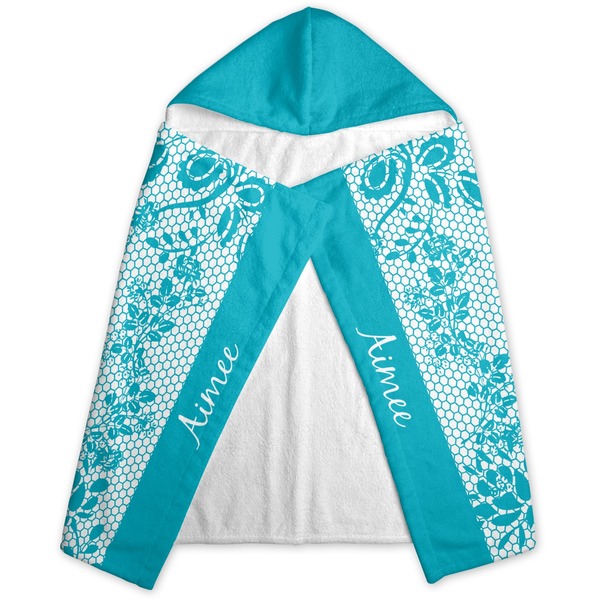 Lace Hooded Towel - Folded