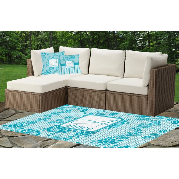 Lace Outdoor Mat & Cushions