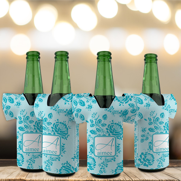 Lace Jersey Bottle Cooler - Set of 4 - LIFESTYLE