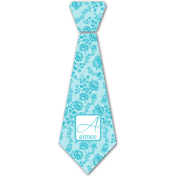 Custom Lace Iron On Tie - 4 Sizes w/ Name and Initial