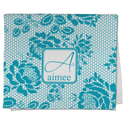 Lace Kitchen Towel - Poly Cotton w/ Name and Initial