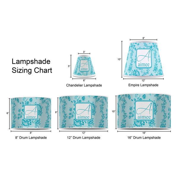 Lace Lampshade Sizing Chart
