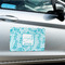 Lace Large Rectangle Car Magnets- In Context