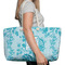 Lace Large Rope Tote Bag - In Context View