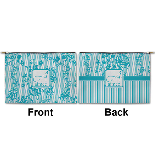 Lace Large Zipper Pouch Approval (Front and Back)