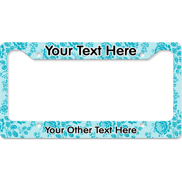 Custom Lace License Plate Frame - Style B (Personalized)