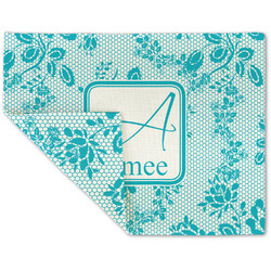 Lace Double-Sided Linen Placemat - Single w/ Name and Initial