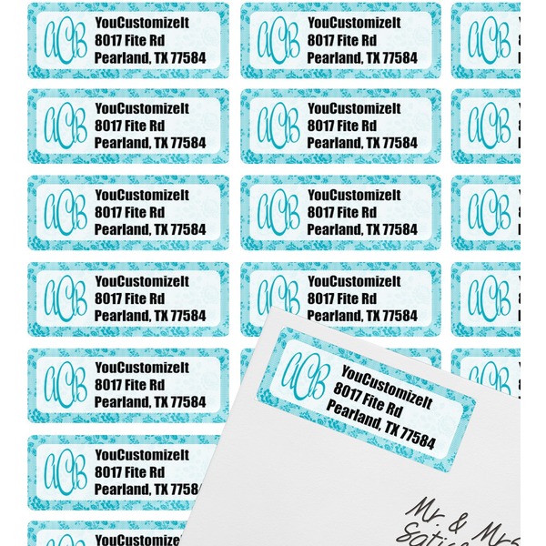 Lace Mailing Label on Envelope - Multiple Labels