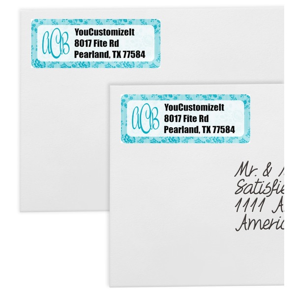 Lace Mailing Labels - Double Stack Close Up