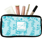Lace Makeup / Cosmetic Bag - Small (Personalized)