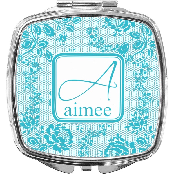 Custom Lace Compact Makeup Mirror (Personalized)