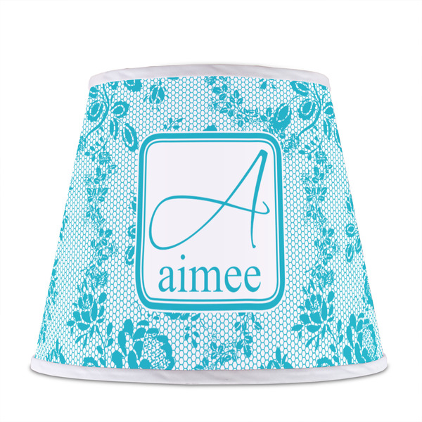 Lace Poly Film Empire Lampshade - Front View