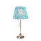 Lace Poly Film Empire Lampshade - On Stand