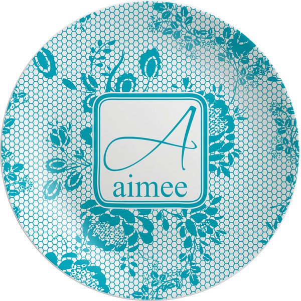 Custom Lace Melamine Salad Plate - 8" (Personalized)