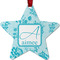 Lace Metal Star Ornament - Front