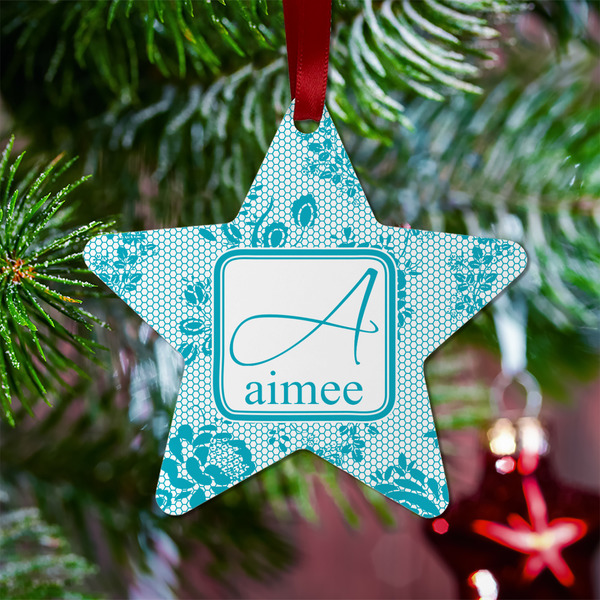 Lace Metal Star Ornament - Lifestyle