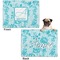 Lace Microfleece Dog Blanket - Regular - Front & Back