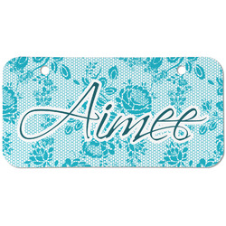 Lace Mini/Bicycle License Plate (2 Holes) (Personalized)