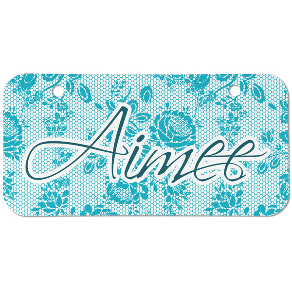 Custom Lace Mini/Bicycle License Plate (2 Holes) (Personalized)