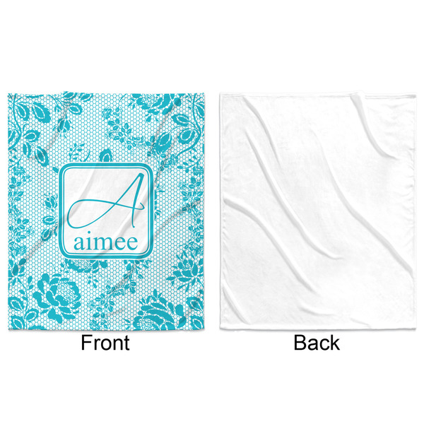 Lace Minky Blanket - 50"x60" - Single Sided - Front & Back