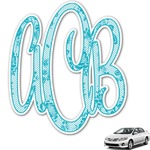 Lace Monogram Car Decal (Personalized)