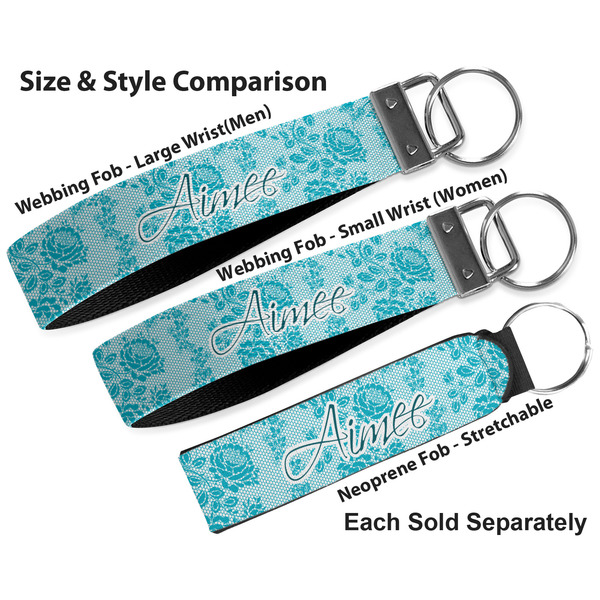 Lace Multiple Key Ring comparison sizes