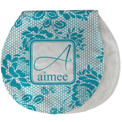 Lace Burp Pad - Velour w/ Name and Initial