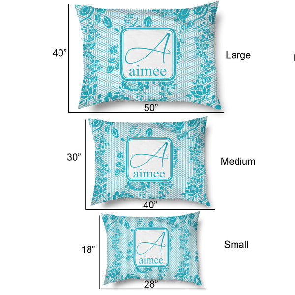 Lace Outdoor Dog Beds - SIZE CHART