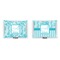 Lace  Outdoor Rectangular Throw Pillow (Front and Back)