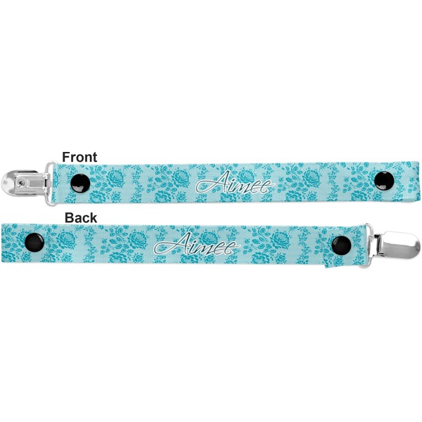 Lace Pacifier Clip - Front and Back