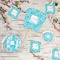 Lace Party Supplies Combination Image - All items - Plates, Coasters, Fans