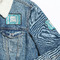 Lace Patches Lifestyle Jean Jacket Detail