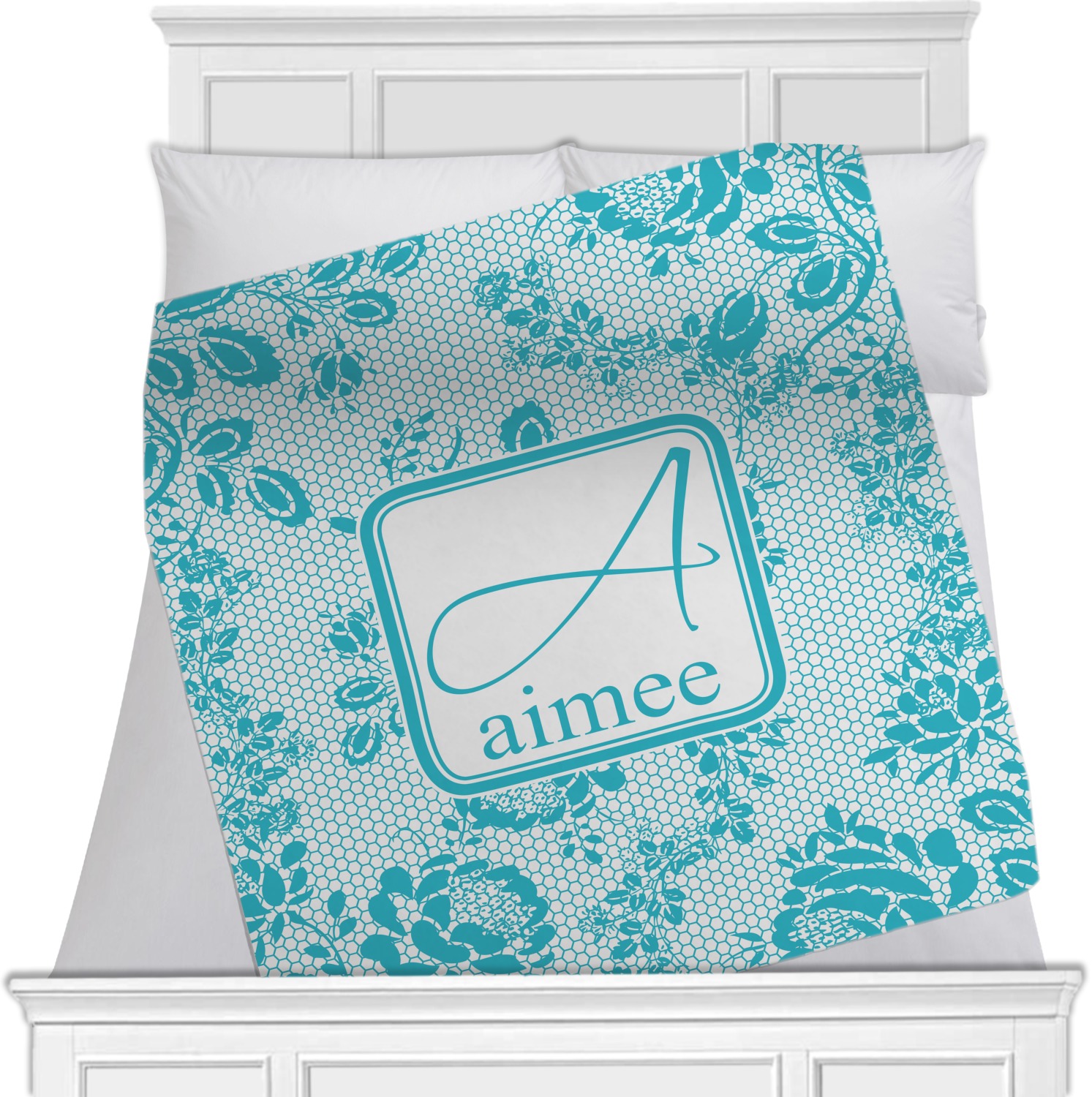 Lace Minky Blanket 40"x30" Double Sided (Personalized) YouCustomizeIt