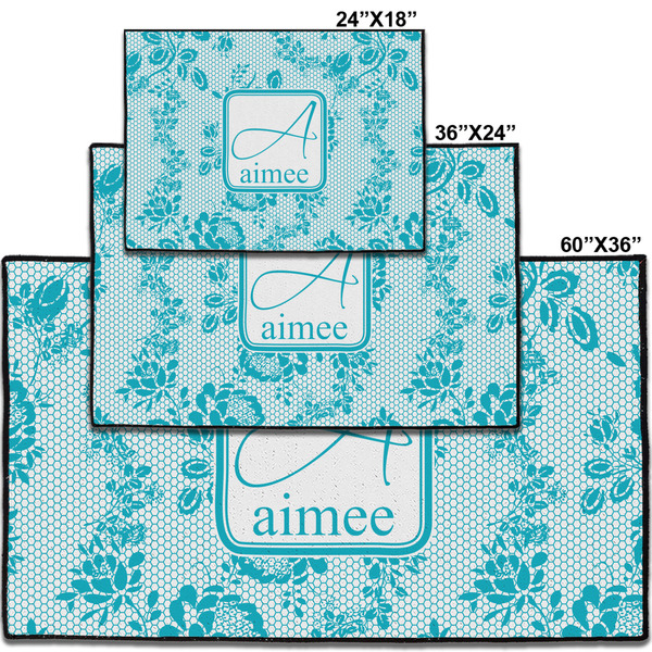 Lace Personalized Door Mat - Group Parent IMF
