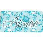 Lace Mini / Bicycle License Plate (4 Holes) (Personalized)