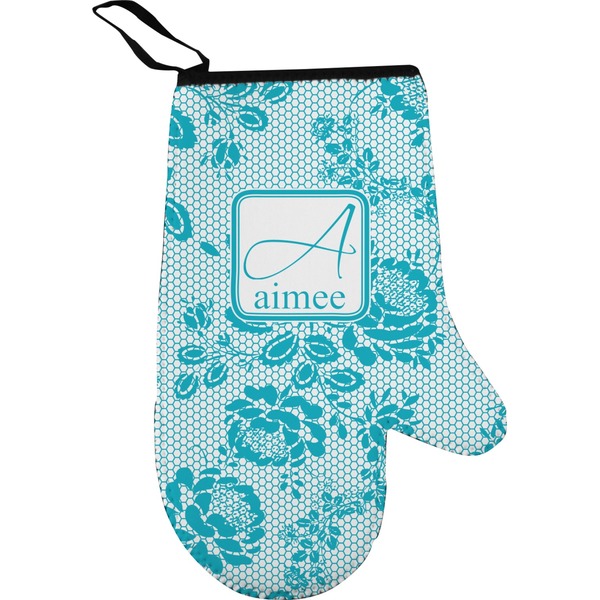 Lace Personalized Oven Mitts