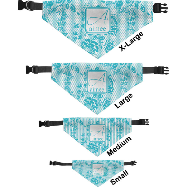 Lace Pet Bandana Sizes