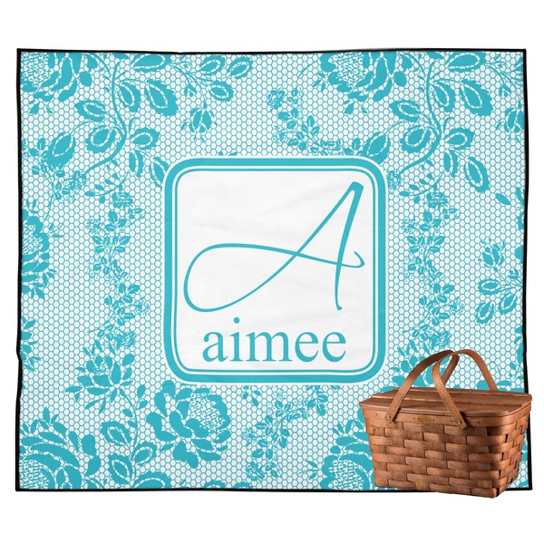 Custom Lace Outdoor Picnic Blanket (Personalized)