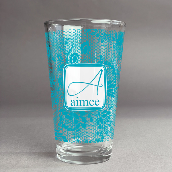 Custom Lace Pint Glass - Full Print (Personalized)