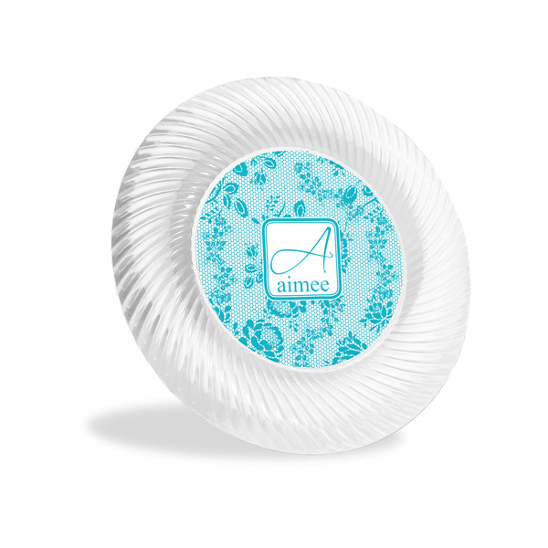 Custom Lace Plastic Party Appetizer & Dessert Plates - 6" (Personalized)