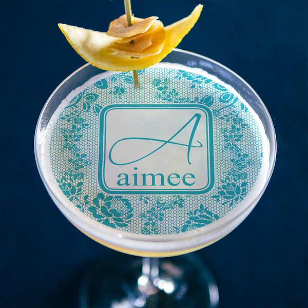 Lace Printed Drink Topper - XLarge - In Context