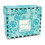 Lace Wood Recipe Box - Full Color Print (Personalized)
