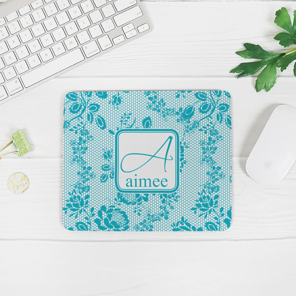 Lace Rectangular Mouse Pad - LIFESTYLE 2